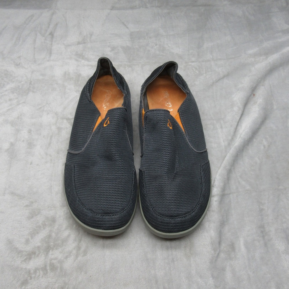 OluKai Men Shoes 11 Black Nohea Mesh Slip On Lightweight Comfort Casual Sneakers - Picture 2 of 15